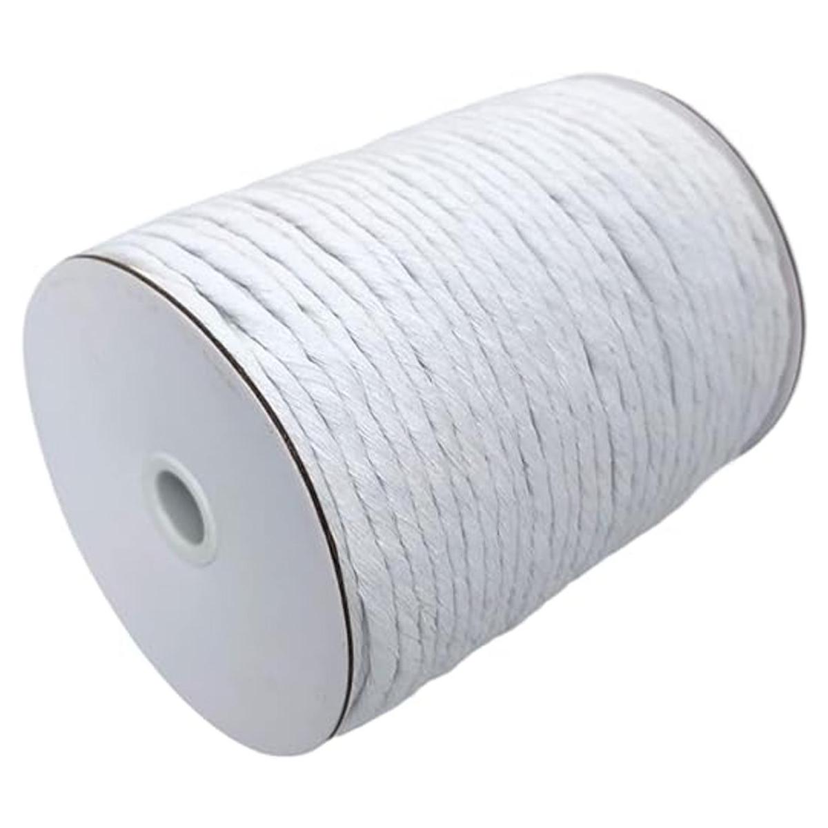 CAQUBO Cordón de macramé de algodón de una sola hebra de