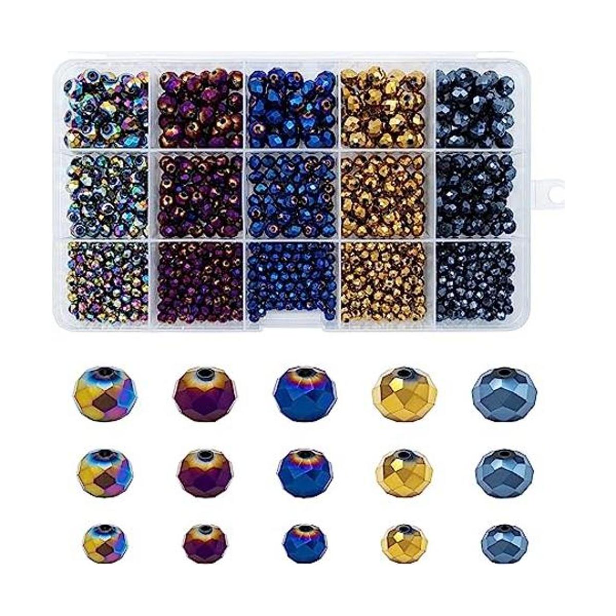 JEBBO 1000 cuentas de cristal Briolette a granel de 0.157