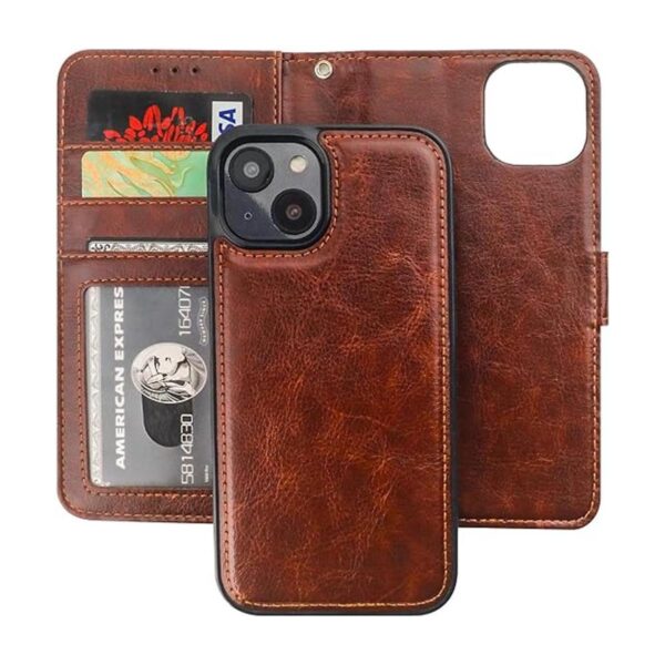 Bocasal Funda tipo cartera desmontable para iPhone 14 con_1