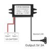 DC 12V 24V a 5V USB 3A 15W Módulo convertidor de corriente_3