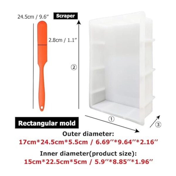 VEINARDYL 4 moldes de silicona grandes para sujetalibros_4