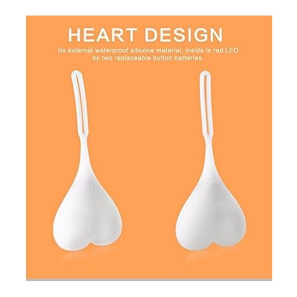 Bike Tail Light Balls Red Warning Lights LED Heart_2