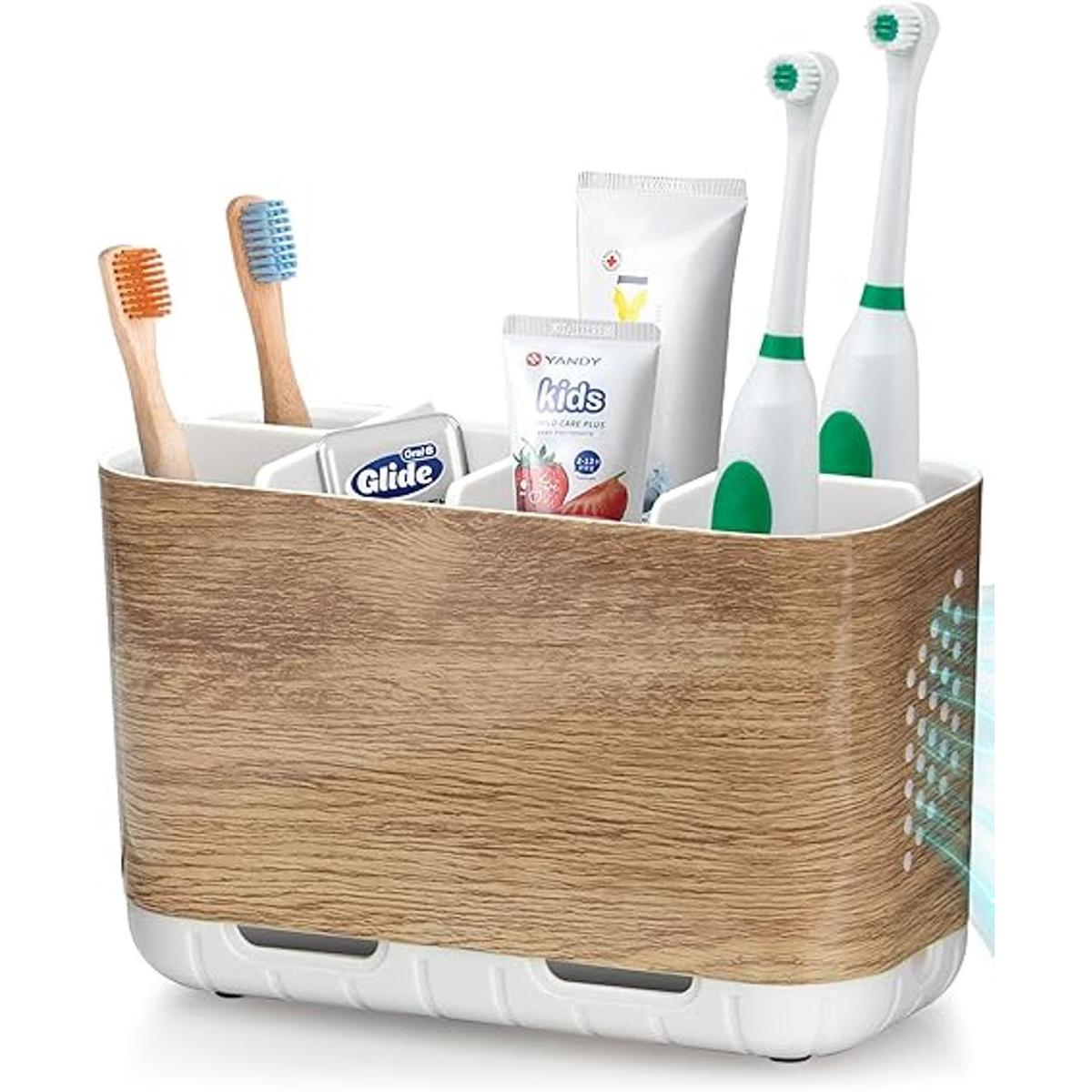 Boperzi Soporte para cepillos de dientes y pasta de