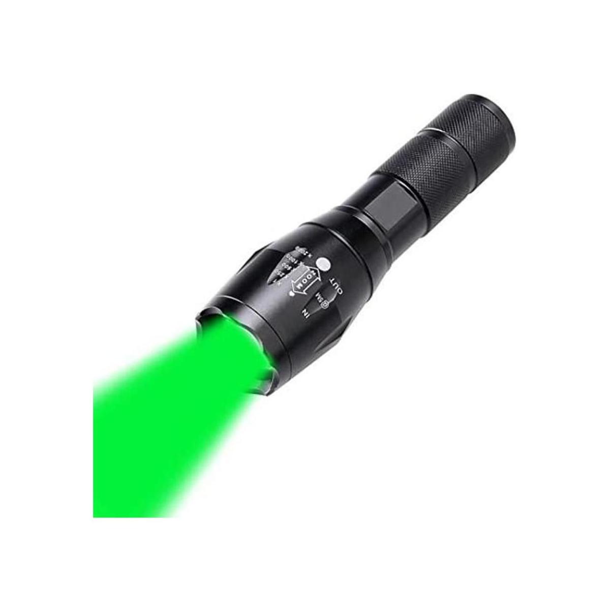 Linterna LED de luz verde de 1000 lúmenes de caza coyote