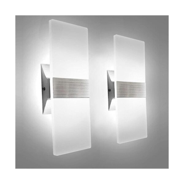 KICAAO Juego de dos apliques de pared modernos luz LED_1