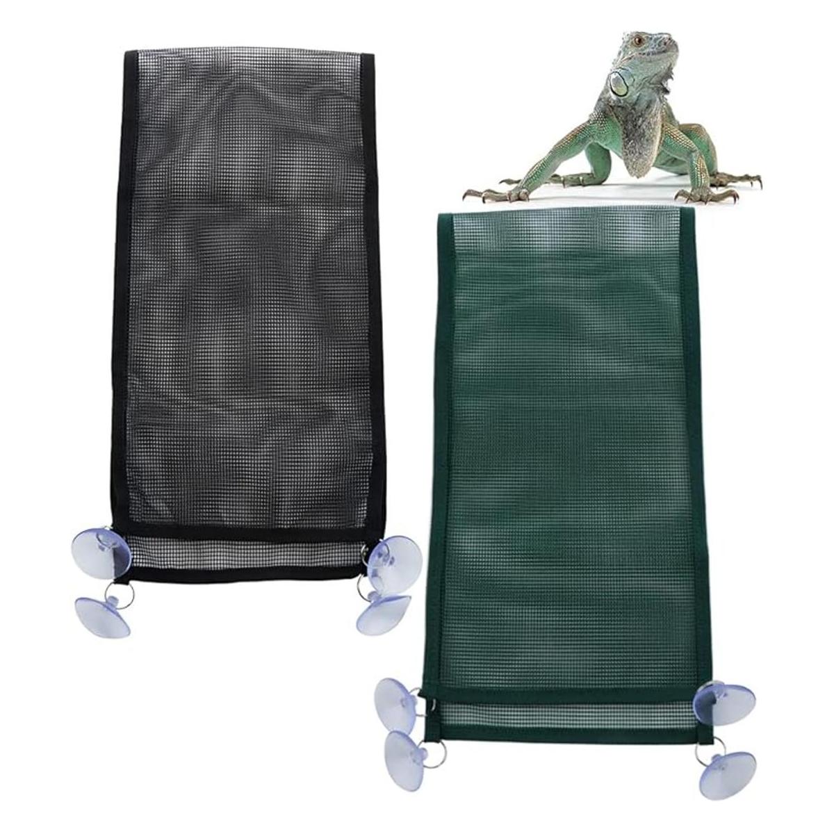 DQITJ 2 piezas de hamaca de reptil camaleón con ventosa
