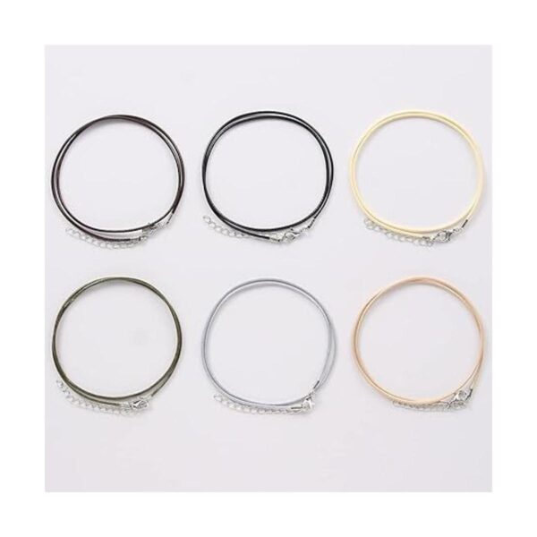 Coeufuedy 60 piezas de cordón encerado para collares_4
