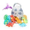 Juego de 11 piezas de dinosaurio de peluche pequeño y_1