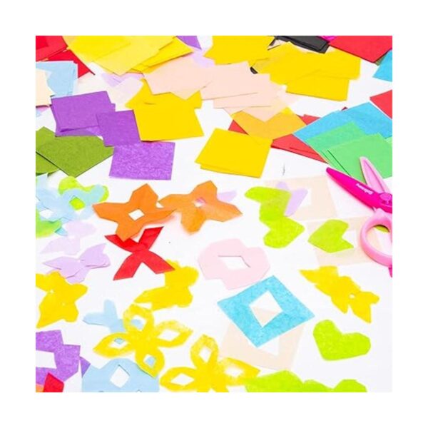 Cuadros de papel de seda 2 x 2 pulgadas para artes y_2