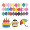 Cuadros de papel de seda 2 x 2 pulgadas para artes y_1