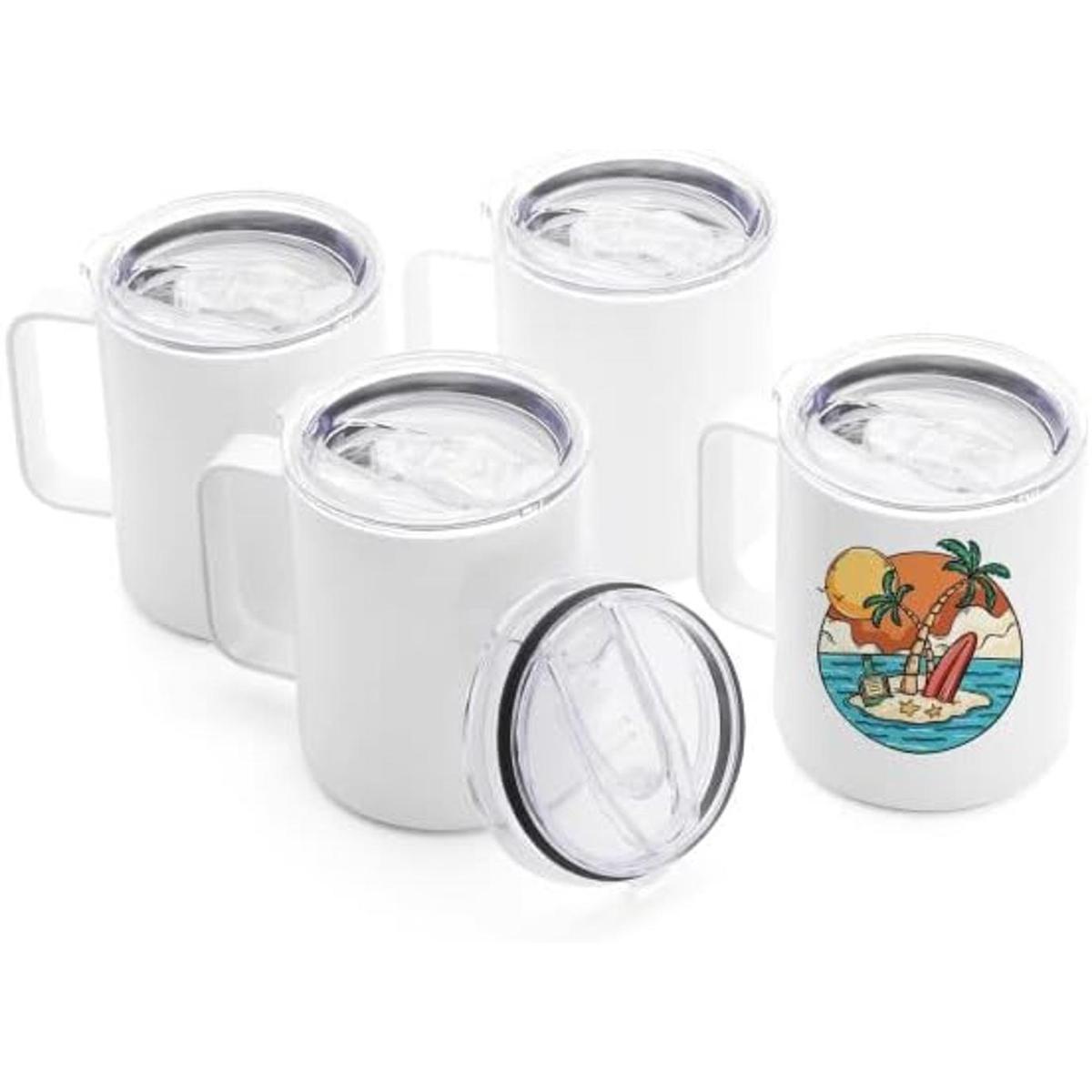 OFFNOVA Vasos de sublimación de 12 onzas en blanco