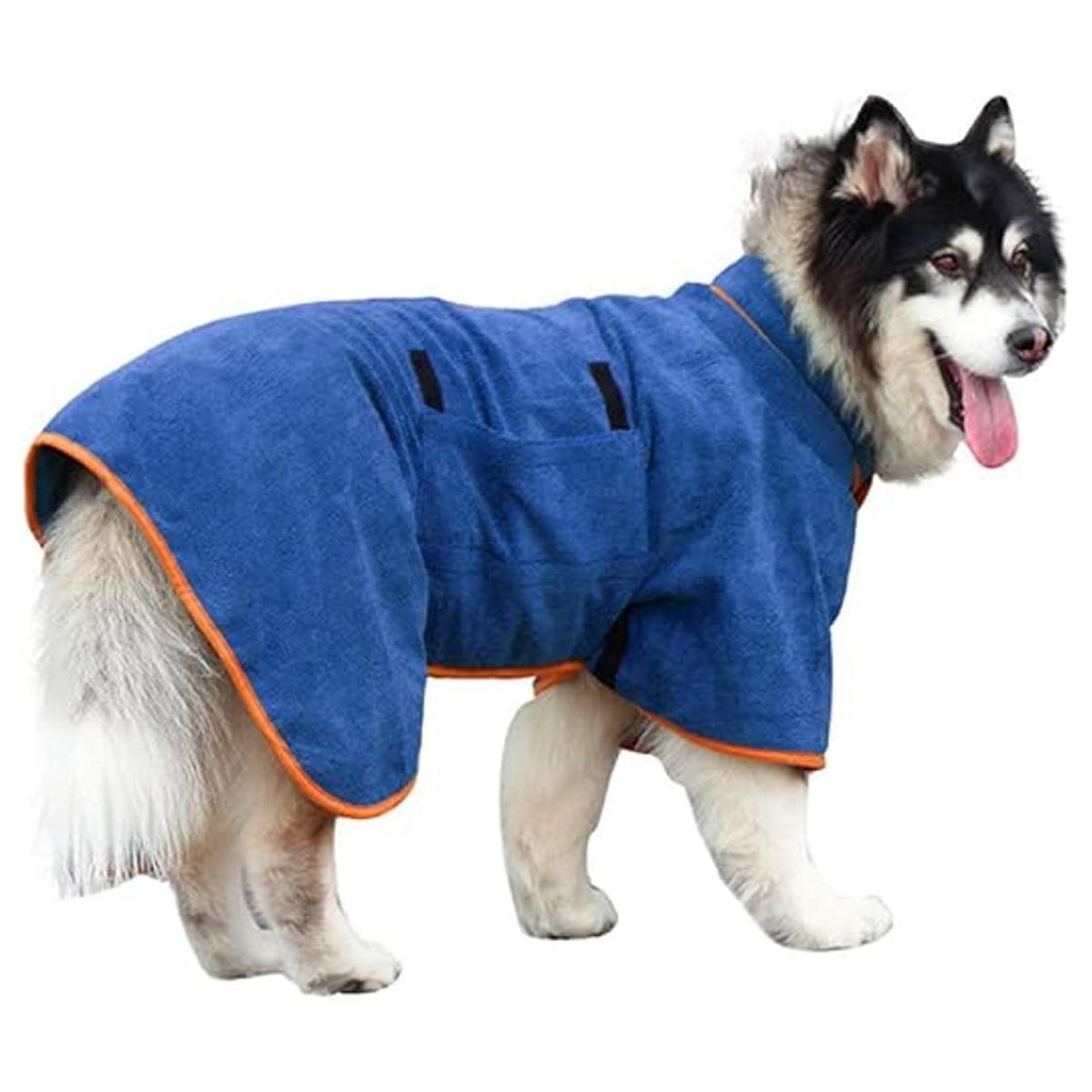 Toalla de baño para perros de secado rápido tela de