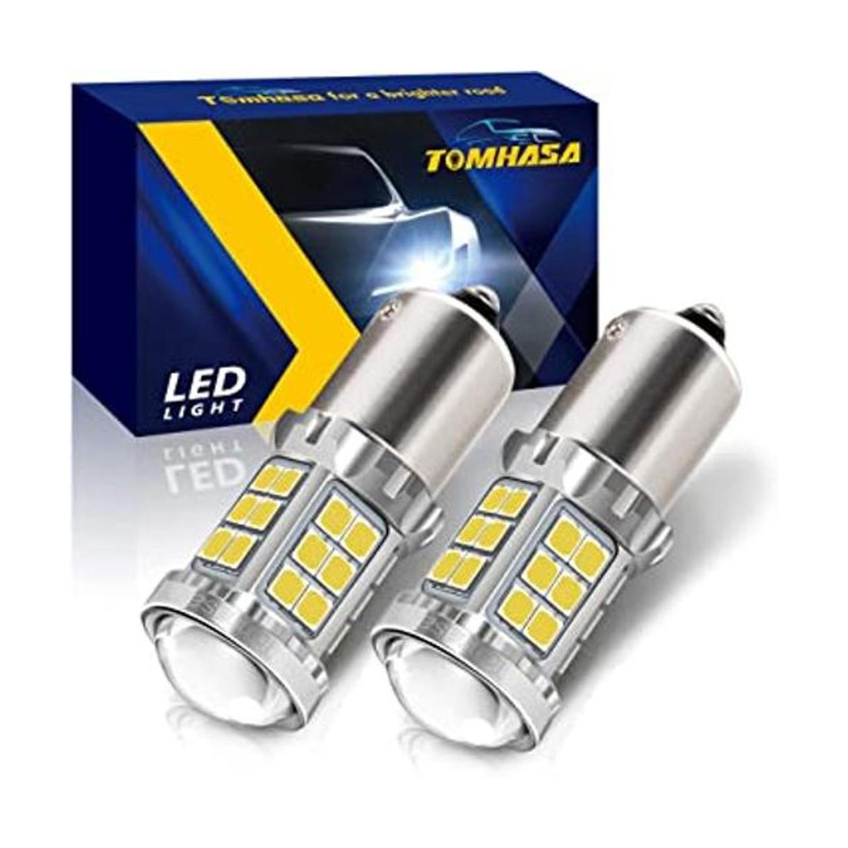 Tomhasa Bombilla LED 1156 blanca súper brillante 36SMD2835