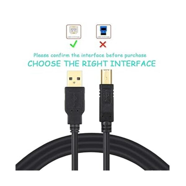 Cable de impresora USB 2.0 XBOHJOE Cable de impresora USB_3