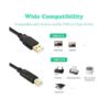 Cable de impresora USB 2.0 XBOHJOE Cable de impresora USB_4