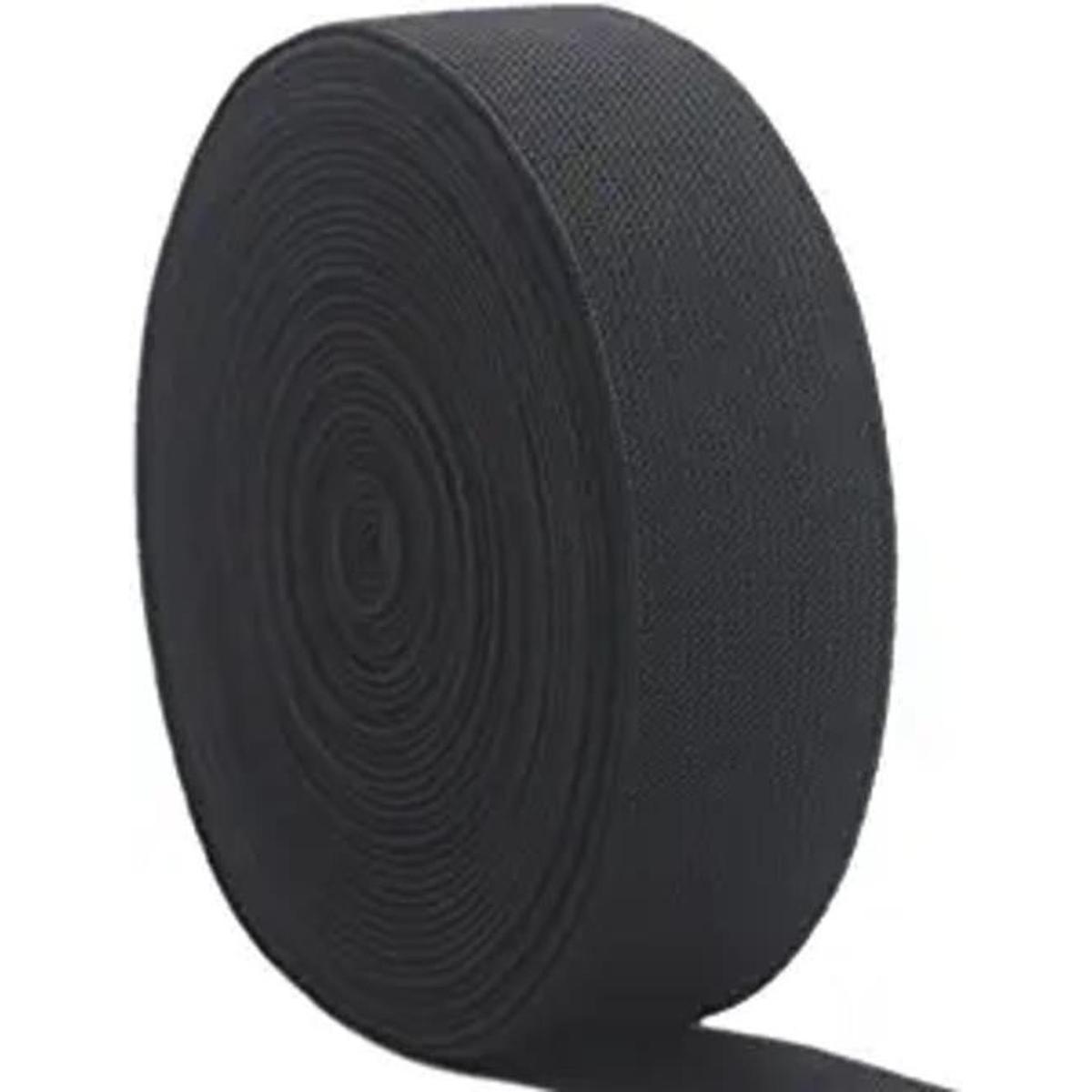 JESEP 1 12 inch 10 Yards Knit Elastic Band Black