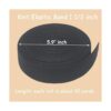 JESEP 1 12 inch 10 Yards Knit Elastic Band Black_2
