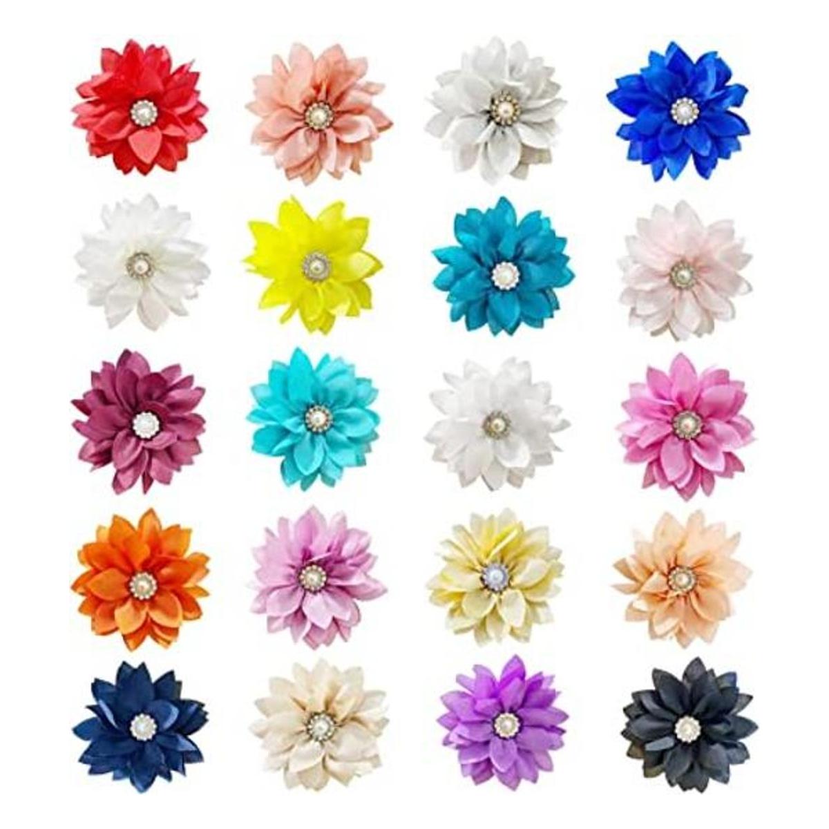 IVIA PET Collar de flores con perla 20 unidades collar