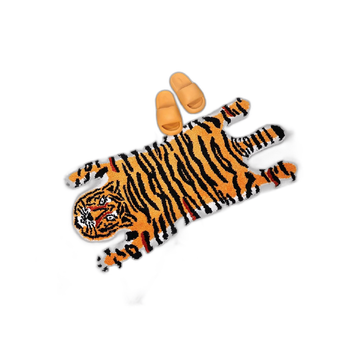 Panstar Tapete de baño lindo de tigre animal para baño