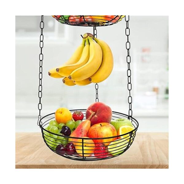 HULISEN Cesta de frutas colgante de 3 niveles con gancho_3