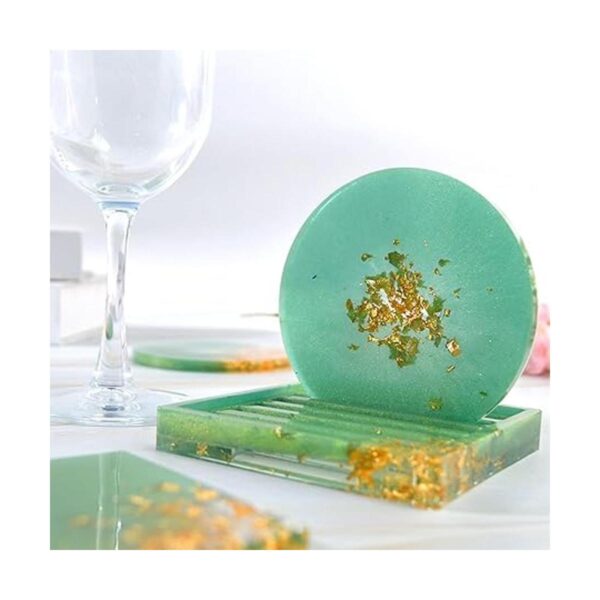 Szecl 4 moldes de silicona para posavasos de resina epoxi_4