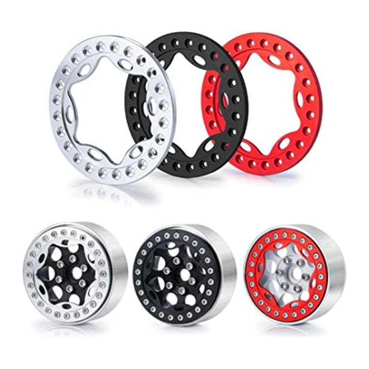 RCLIONS 4 anillos de repuesto para llantas RC Beadlock de