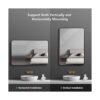 SNUGACE Espejo de tocador negro mate para baño espejo_2