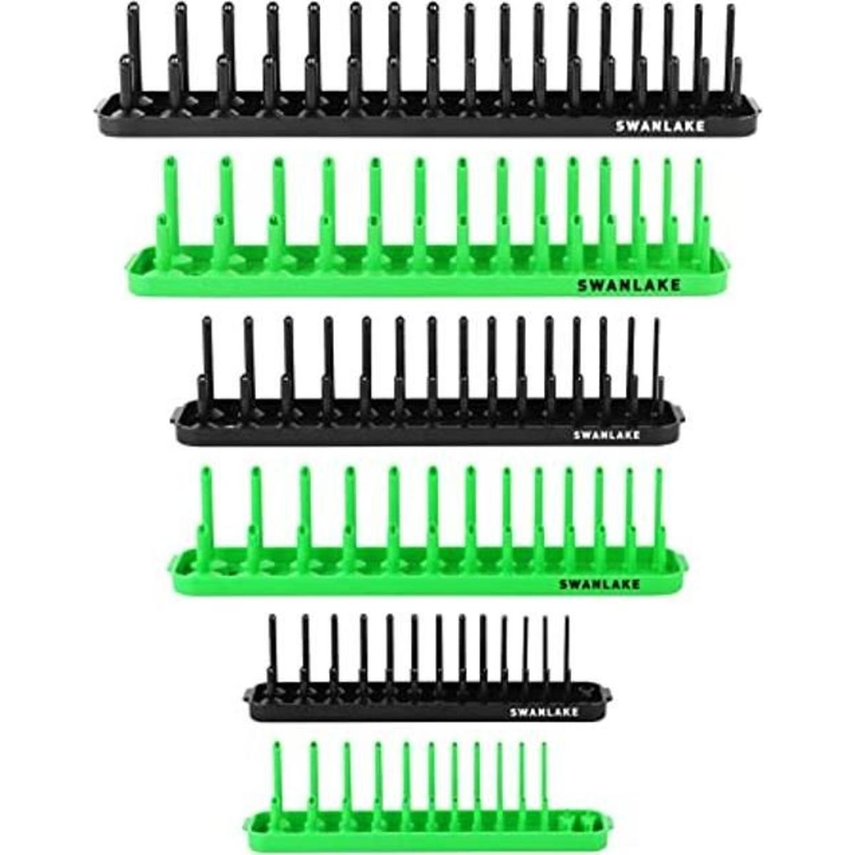 SWANLAKE Socket Organizer Set6PCS SAE and Metric Socket