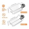 Estante organizador de estante para ducha barra de ducha_2