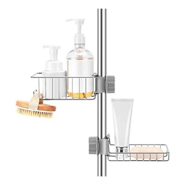 Estante organizador de estante para ducha barra de ducha_1