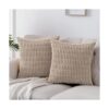 Fancy Homi Paquete de 2 fundas de almohada decorativas de_1