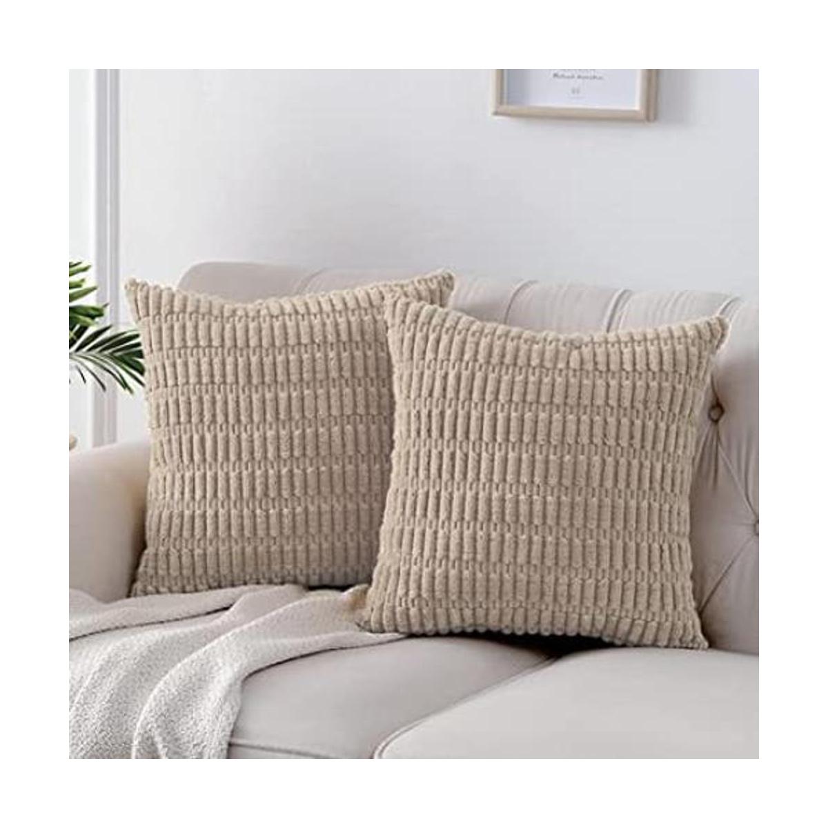 Fancy Homi Paquete de 2 fundas de almohada decorativas de