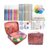 Mdoker Kit de ganchillo de 100 piezas con hilo y_1
