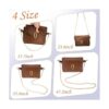 LOVLLE Paquete de 4 correas de cadena doradas para_2