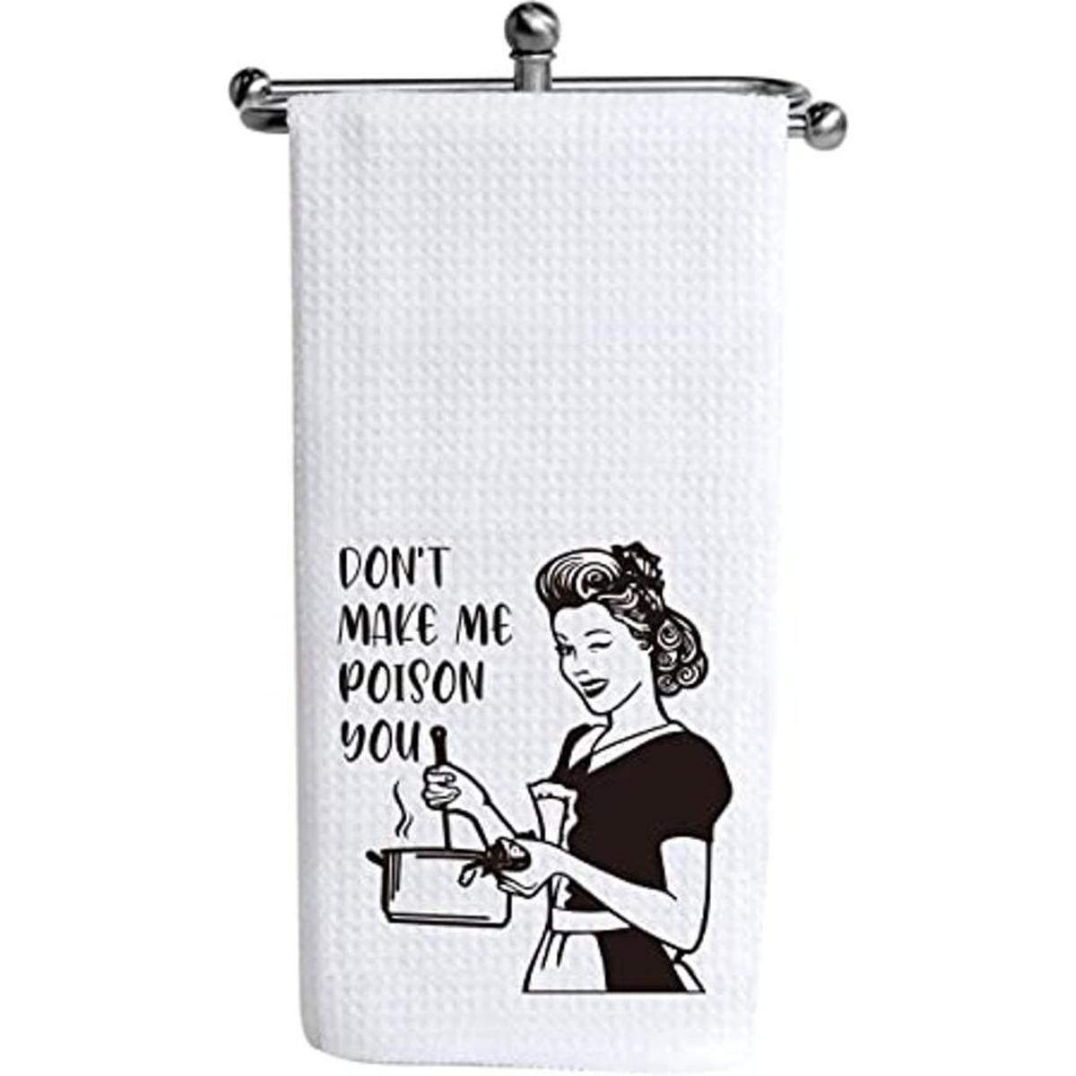 Dont Make Me Poison You Toallas de cocina divertidas