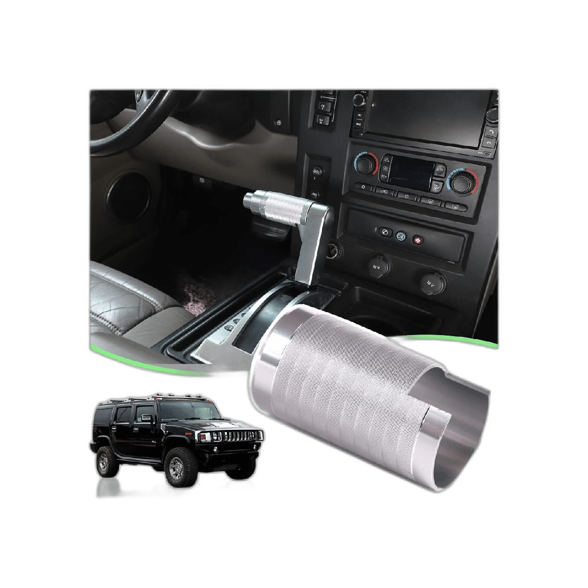PIUGILH Cubierta de botón de cambio de coche para Hummer