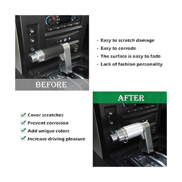 PIUGILH Cubierta de botón de cambio de coche para Hummer_2