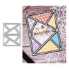 Troqueles de metal de fondo triangular rectangular marco_1