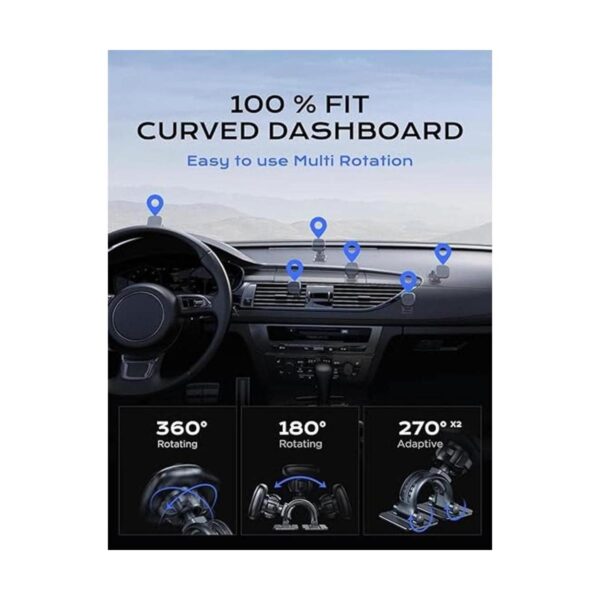 Magnetic Phone Car Mount Curved Dashboard Universal_4