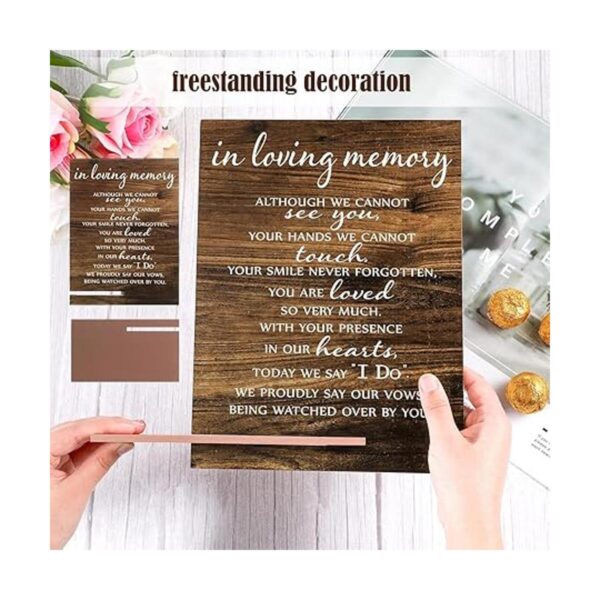 Letrero conmemorativo de mesa para bodas decoraciones de_5
