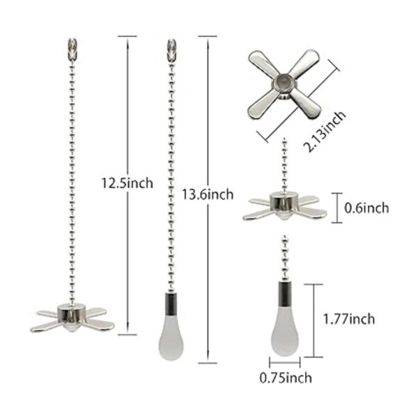 Cadena de tirador de ventilador de techo de 12 pulgadas_3