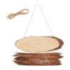 DEAYOU Paquete de 8 rebanadas de madera natural_3