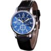 Cdybox Paquete de 4 relojes de cuero para hombre de moda_2