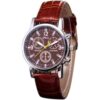 Cdybox Paquete de 4 relojes de cuero para hombre de moda_4