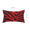IBILIU Fundas de almohada con estampado de cebra rojo y_5