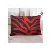 IBILIU Fundas de almohada con estampado de cebra rojo y_4