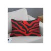 IBILIU Fundas de almohada con estampado de cebra rojo y_2