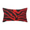 IBILIU Fundas de almohada con estampado de cebra rojo y_1