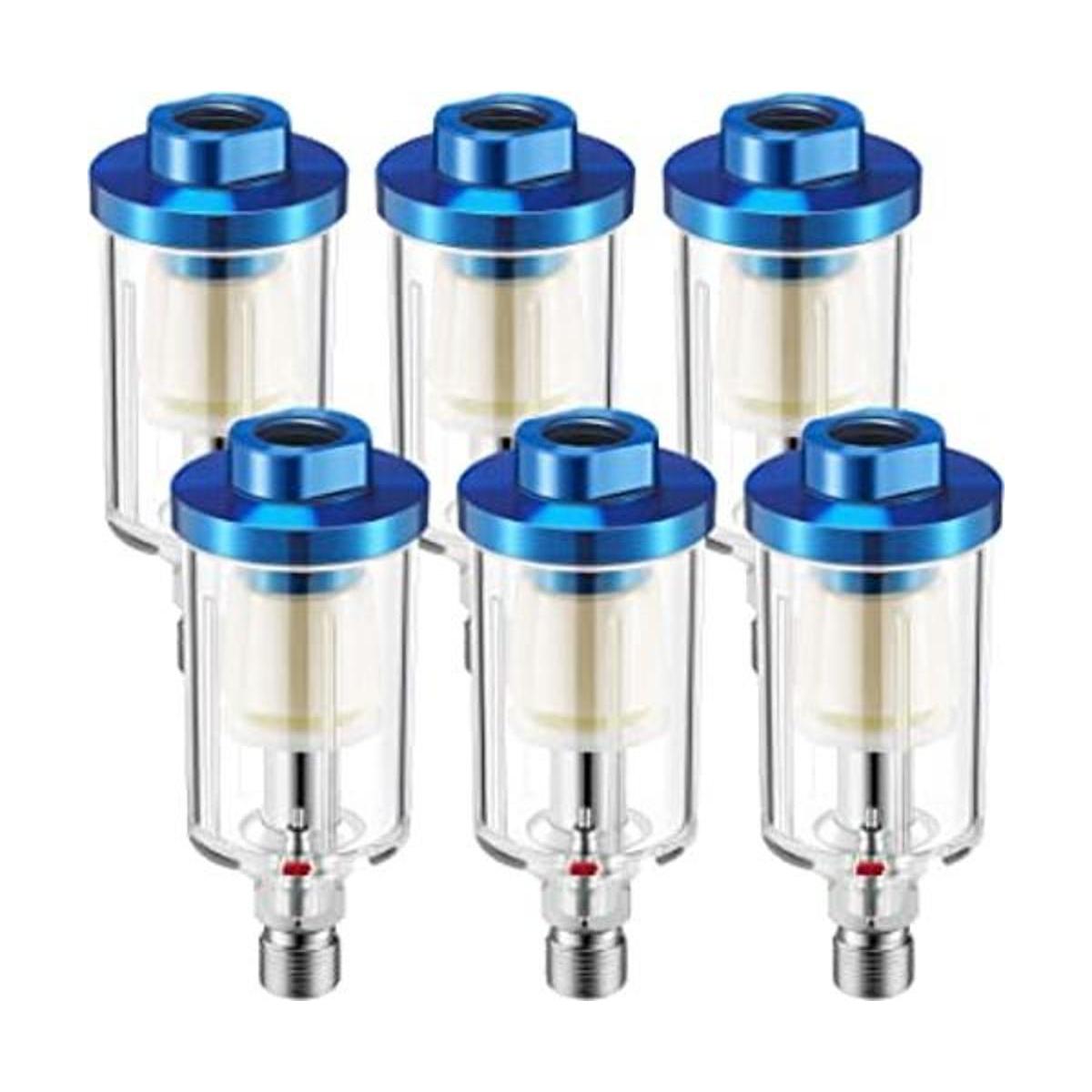 Paquete de 6 mini filtros separadores de aceite de agua