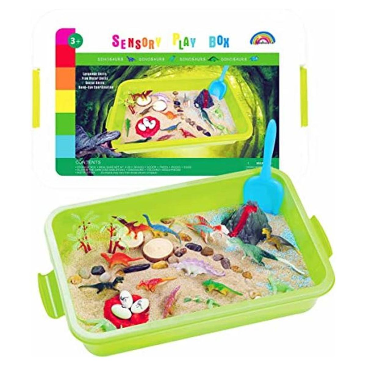 Rainbowfun Cubo sensorial de dinosaurio juguetes de